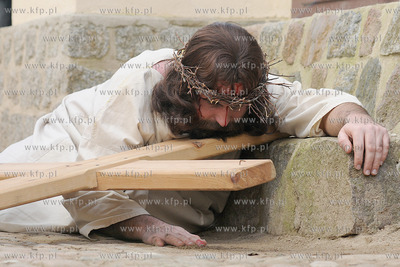 W scenerii Kaszubskiej Golgoty zostala odegrana Inscenizacja...