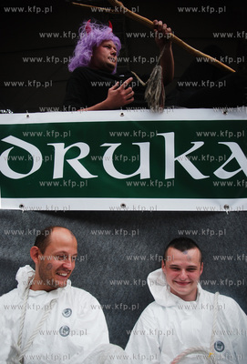 Jedna z atrakcji Jarmarku sw. Dominika byl chrzest...