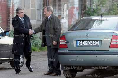 Tereny Stoczni Gdanskiej. Plan zdjeciowy filmu Uklad...