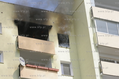 W Gdansku Zaspie wybuchł pozar w jednym z mieszkam...