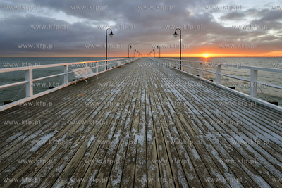 Gdynia. Molo w Orlowie. 06.01.2016 fot. Fot.Jan harb...