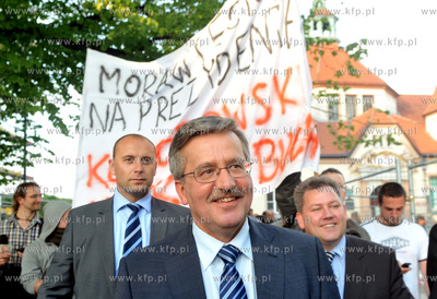 Sopot - zakonczenie kampanii wyborczej kandydata na...