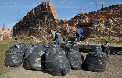 Prace porzadkowe na polnocnej czesci Wyspy Spichrzow...