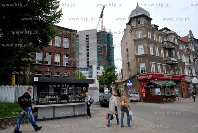 Gdansk. Wrzeszcz. Budowa Centrum Biurowego Neptun przy...