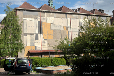 Gdansk kino Neptun, dawne Leningrad.  Wyjscie z kina...
