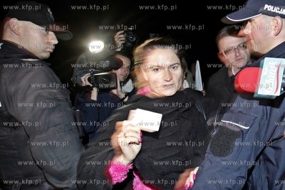 Cmentarz Srebrzysko w Gdansku. Ekshumacja zwlok Anny...