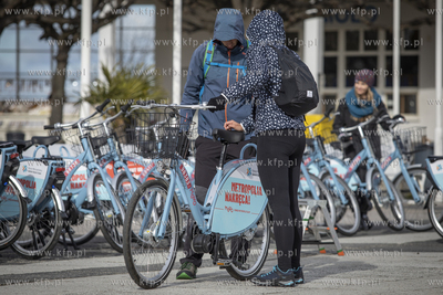 Sopot. Start Systemu Roweru Metropolitalnego MEVO.
26.03.2019
fot....