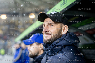 Fortuna 1 Liga. Arka Gdynia - Lechia Gdańsk. Nz. trener...