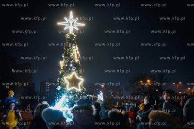 Gdańsk Zaspa. Parada świąteczna i odpalenie iluminacji...