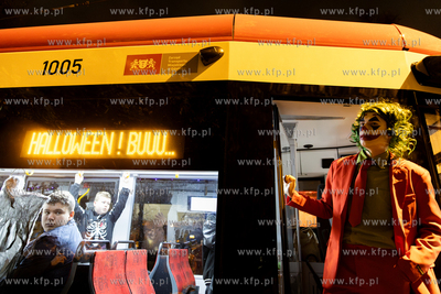 Gdńsk. Halloweenowy tramwaj. 31.10.2024 / fot. Anna...