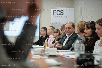 Gdansk. Hotel Wolne Miasto. Konferencja prasowa Europejskiego...