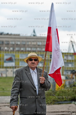 Gdansk. Plac Solidarnosci. Manifestacja z okazji Dnia...