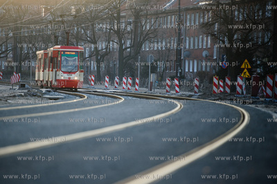 Gdansk. Zmodernizowana linia tramwajowa na Stogi. 
27.12.2014
fot....