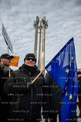 Gdansk. Manifestacja pod haslem W obronie Twojej wolnosci,...
