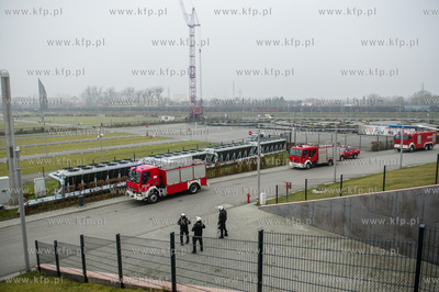 Stadion Energa Gdańsk. Ćwiczenia służb ratowniczych...