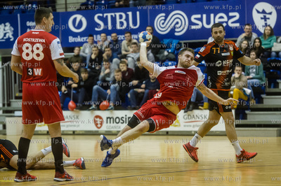 Gdańsk. Hala AWFiS. Mecz PGNiG Superligi Piłki Ręcznej,...