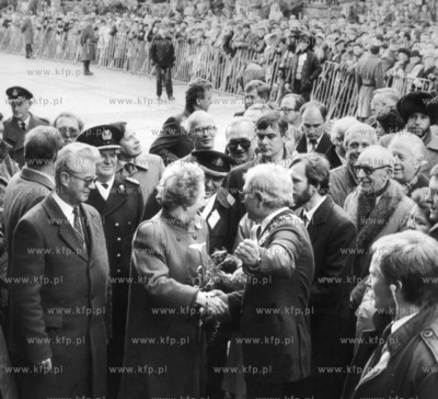 Wizyta premier Wielkiej Brytanii Margaret Thatcher...