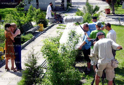 Ekipa filmowa Kryminalnych realizuje na Wybrzezu zdjecia...