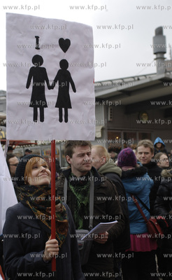 Manifa czyli coroczny przemarsz ulicami Gdanska feministek...
