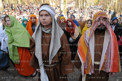 W scenerii Kaszubskiej Golgoty zostala odegrana Inscenizacja...