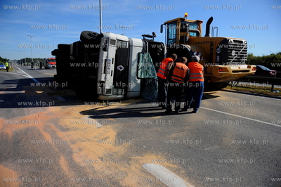 Gdansk. Obwodnica Trojmiasta, zjazd z ulicy Kartuskiej....
