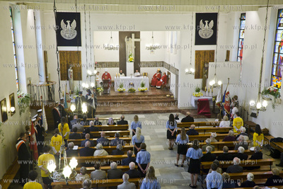 Uroczystosc odsloniecia dwoch tablic pamiatkowych na...