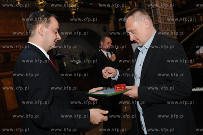 Gdansk. Dwor Artusa. Uroczystosc 65 lecia Radia Gdansk...