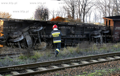 Szczecin / Dalaszewo. Wykolejenie się pociągu towarowego...