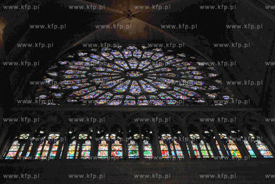 Paryż Wyspa Cite z Placem Św Jana Pawla II.  Katedra...