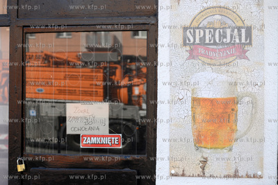 Ulice Gdyni w czasie epidemii koronawirusa COVID-19....