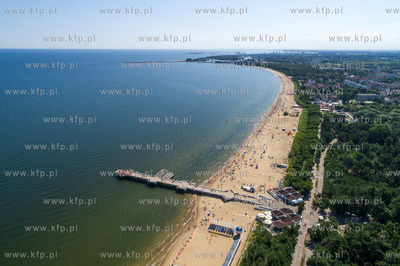 Gdańsk, Brzeźno, molo, plaża, ścieżki rowerowe.22.07.2017...