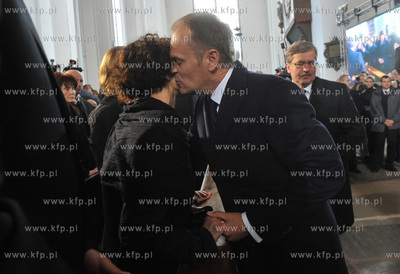 Bazylika Mariacka w Gdansku. Uroczystosci pogrzebowe...