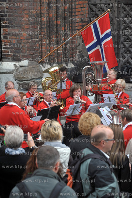 Swieto ulicy Mariackiej w Gdansku. Koncert norweskiej...