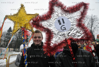 Orszak Trzech Kroli w Zukowie na Kaszubach. 6.01.2013...