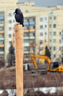 Gdansk Zaspa.Poczatek budowy hali targowej tzw. Nowej...