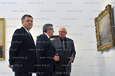Wizyta prezydenta Bronislawa Komorowskiego wraz zona...