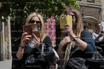 Gdansk. Swieto Miasta. Parada i inscenizacja  na ul....