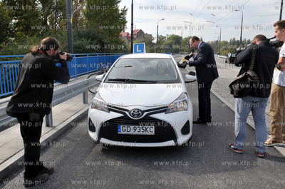 Gdansk. Otwarcie Mostu Siennickiego dla ruchu samochodowego....