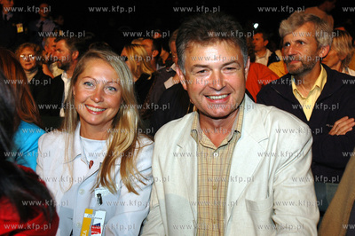 Festiwal Piosenki w Sopocie 2004. Wsrod widzow Maryla...