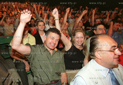 Sopot Festiwal. Marian i Maryla Krzaklewscy na widowni...