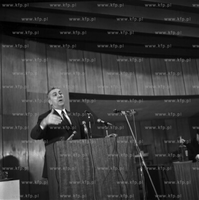 Edward Gierek w Gdansku na plenum komitetu PZPR 01.71...