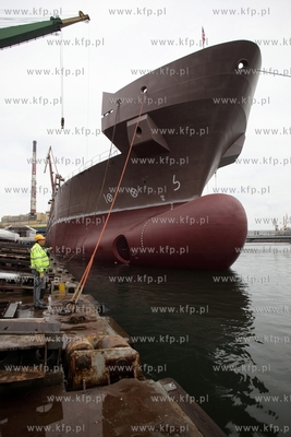 Stocznia Remontowa Shipbuilding SA. w Gdansku. Wodowanie...