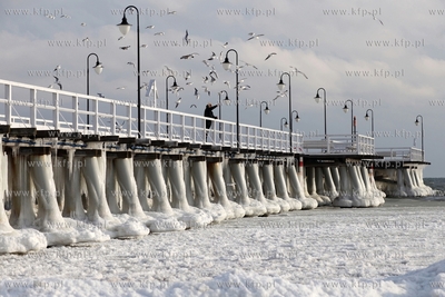 Molo w Gdyni Orlowie. 27.01.2014 fot. Krzysztof Mystkowski...