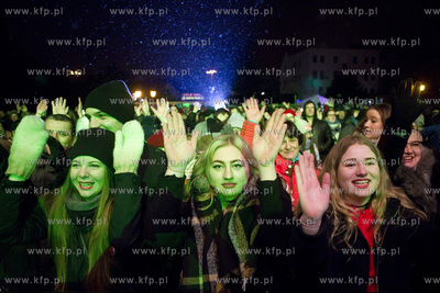 Gdańsk. Targ Węglowy. Wielki Final Orkiestry Swiatecznej...