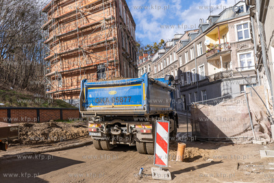 Rewitalizacja Biskupiej Górki. Prace na ul. Na Stoku....