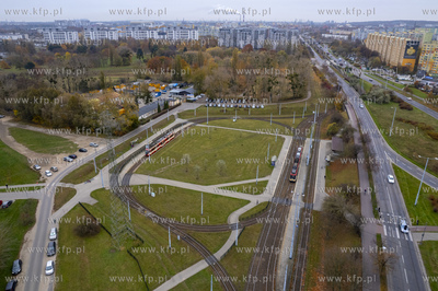 Pętla tramwajowa Zaspa. 07.11.2024 fot. Paweł Marcinko...