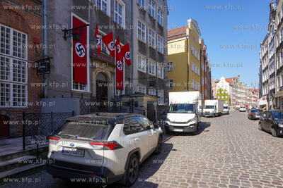 Ulica Chlebnicka w Gdańsku. Przygotowanie scenografi...