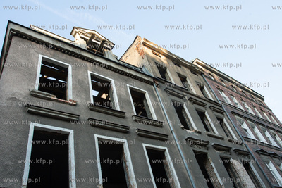 Rewitalizaja Biskupiej Górki. Nz. Budynki przy ulicy...