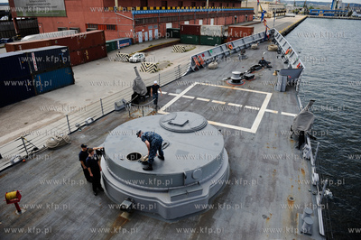 Nabrzeze francuskie portu w Gdyni. Robocza wizyta amerykanskiej...