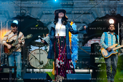 Gdansk. Scena przy Zielonej Bramie. Koncert Ani Rusowicz...